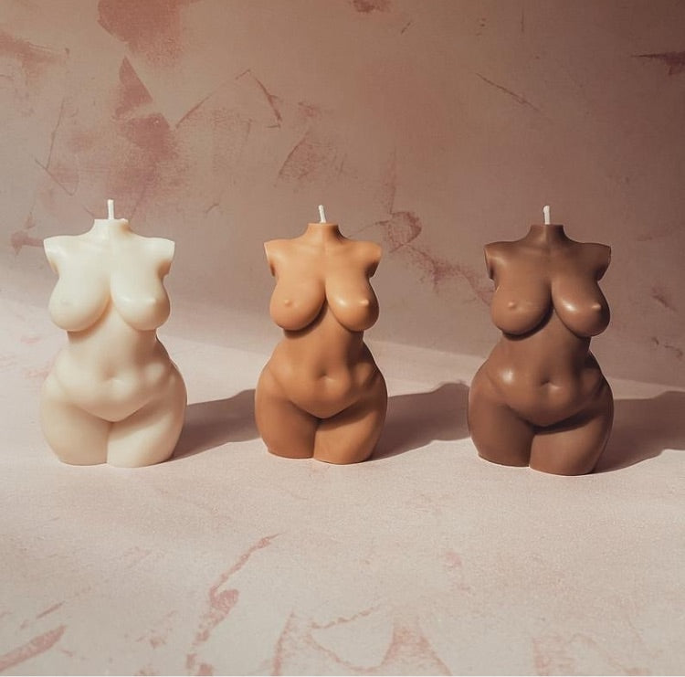 Zara Silhouette Female Torso Candle Nude