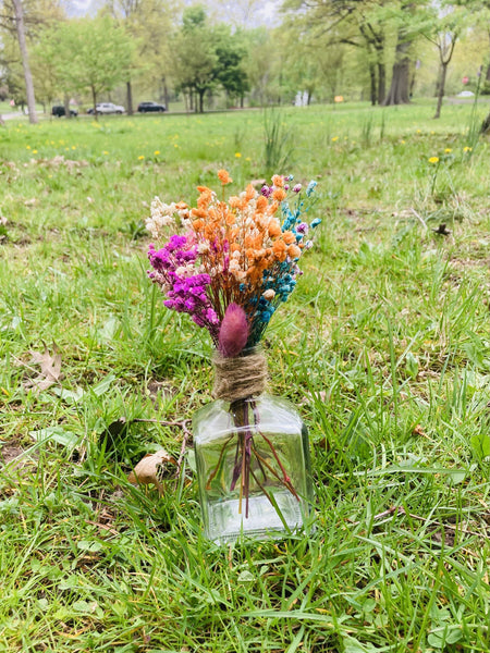 Clear Vase Floral Arrangement - Divine Bath Intention 